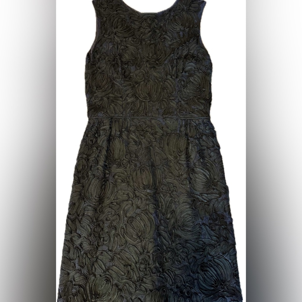 Vintage 60s Black Ribbon Lace Dress